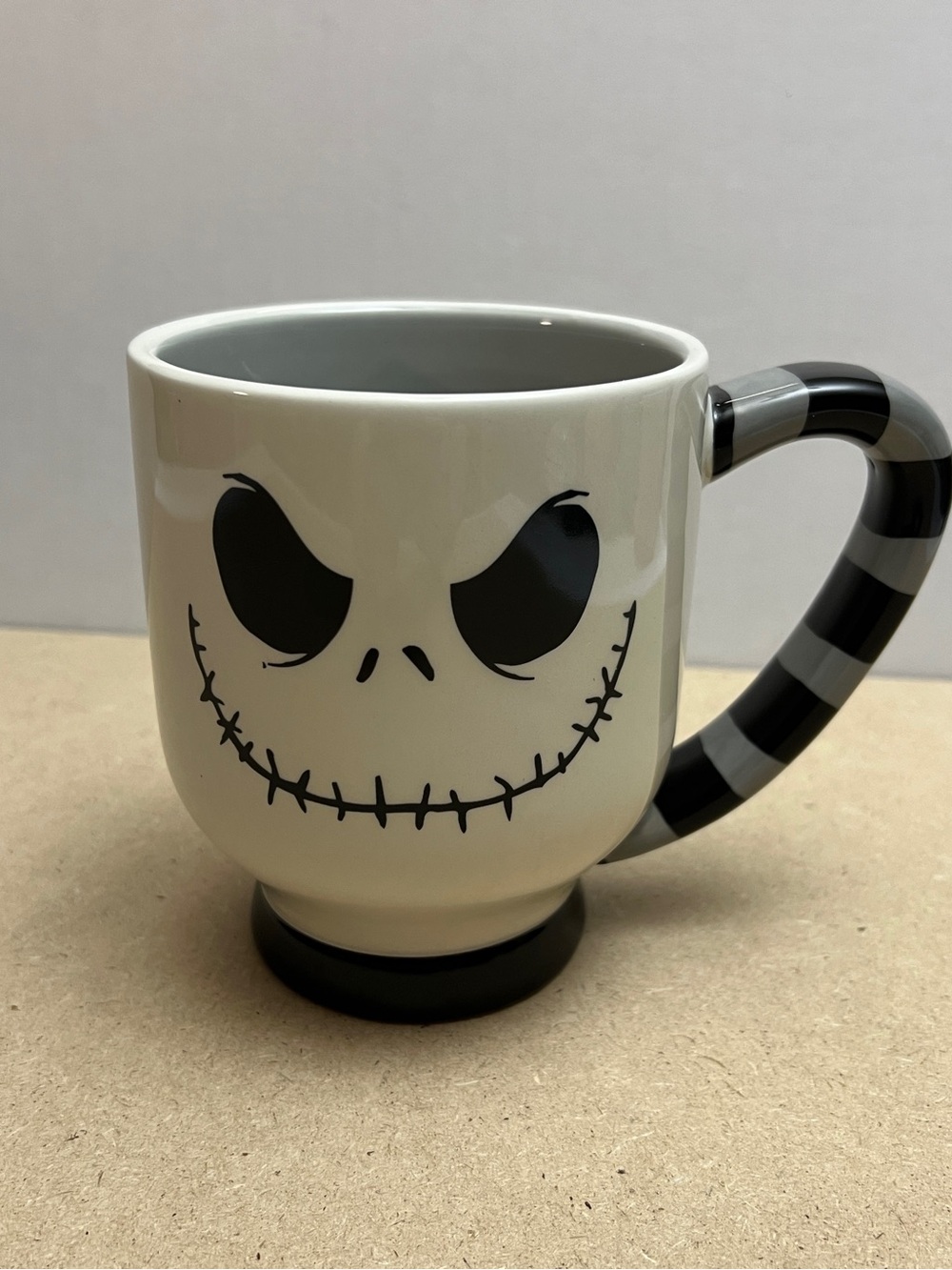 Disney Black and White Jack Skellington Ceramic Mug